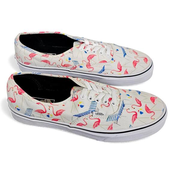 Vans Off The Wall Pool Vibes Flamingo Classic White Shoes Sneakers 8.5m/10w - Picture 6 of 8
